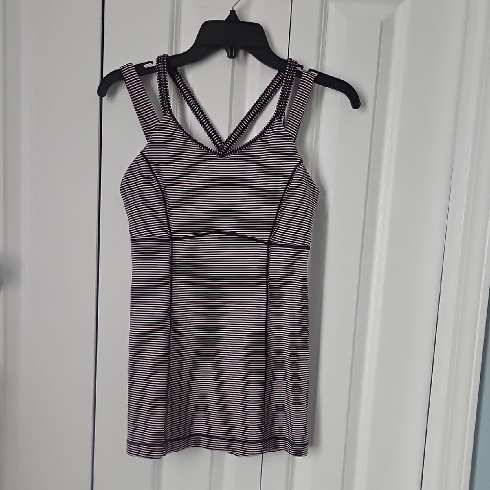 Lululemon Striped-Strappy Top